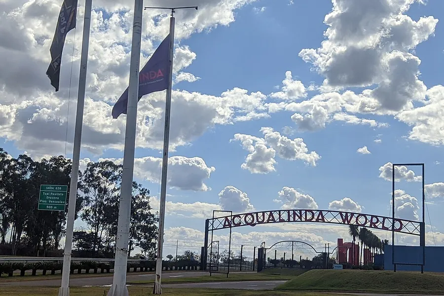 Portal do Thermas Acqualinda, em Andradina - SP